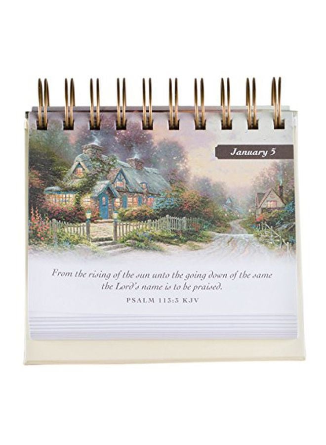 Dayspring - Thomas Kinkade Perpetual Calendar Multicolour - Image 1