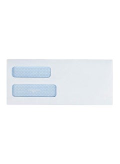 Quality Park 500-Piece Double Window Envelope White  - Image 1