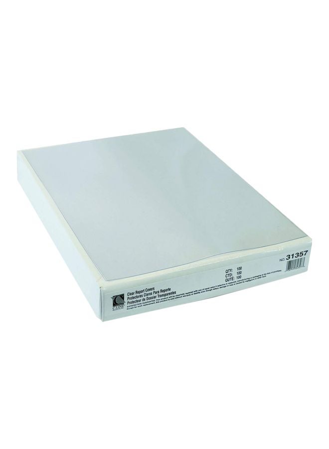 C-Line Box Of 100 Report Covers Clear  - Image 1