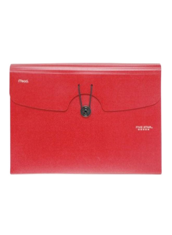 Mead - Five Star Poly Expanding File Red/Black - Image 1
