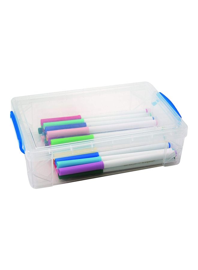 Super Stacker Large Pencil Box Clear - Image 1