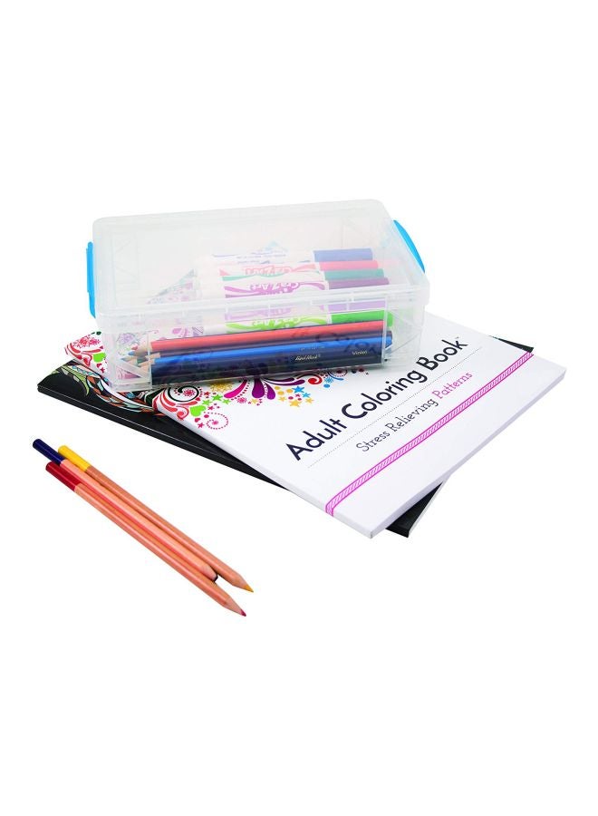 Super Stacker Large Pencil Box Clear - Image 2