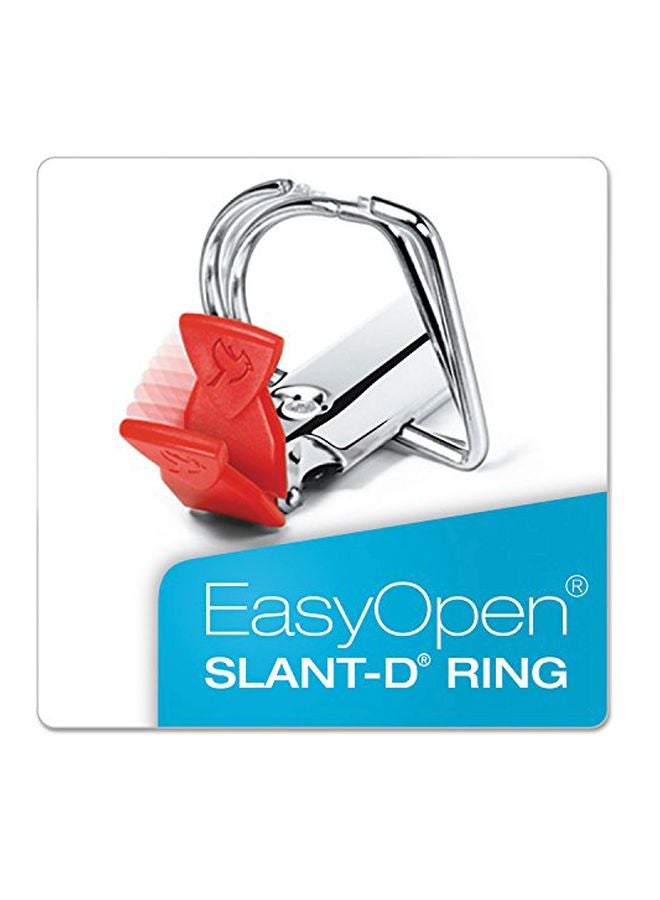 Cardinal FreeStand Open Locking Slant-D Ring Binder Silver/Red  - Image 4