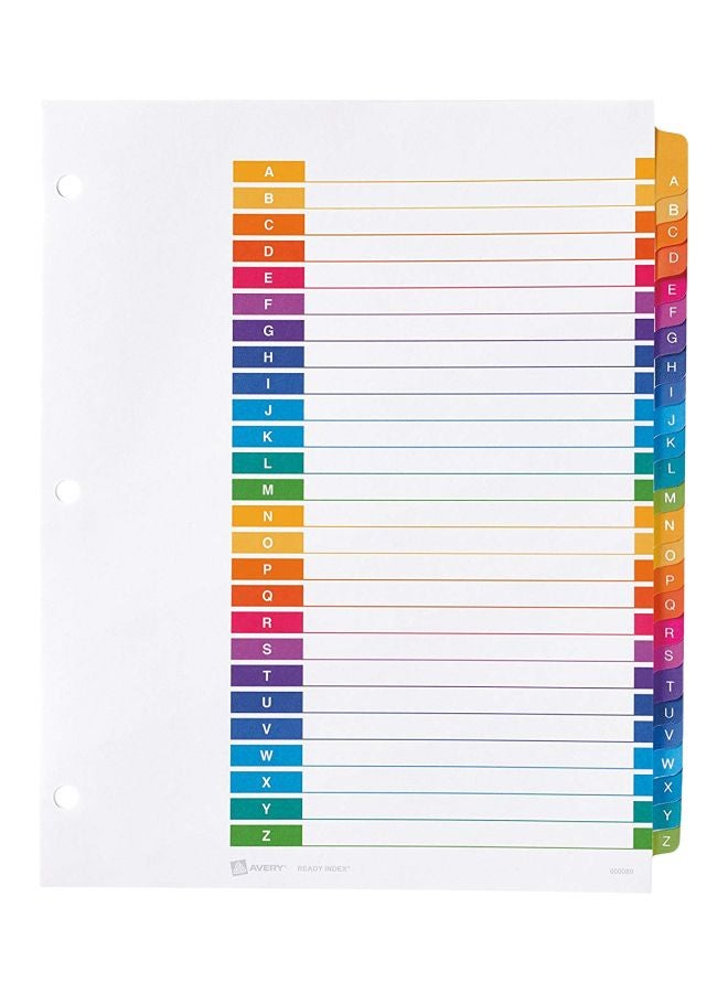 AVERY 3-Piece Customizable Multicolor Tabs Multicolour  - Image 1