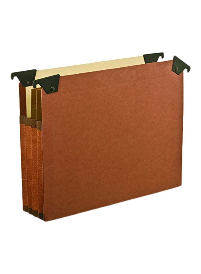 Pendaflex 5-Piece Hanging File Pocket With Swing Hooks Brown/Beige/Black