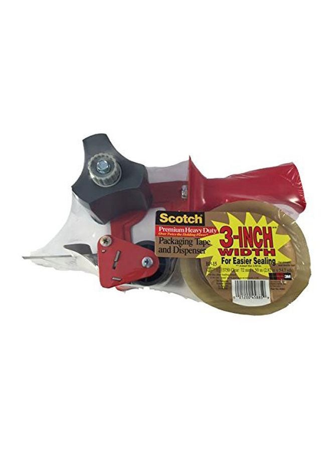 Scotch  Heavy Duty Packing Tape and Dispenser Red/Brown/Black - Image 3