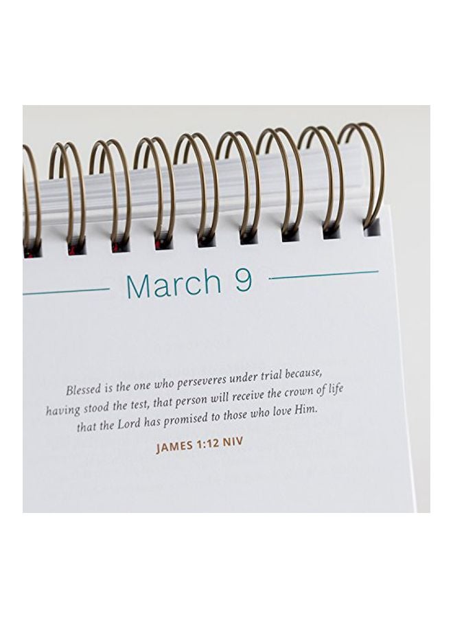 Dayspring Blessings for Every Day Flip Calendar White/Blue/Pink  - Image 2