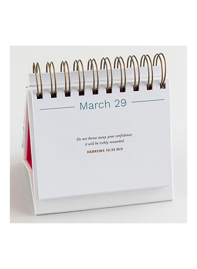Dayspring Blessings for Every Day Flip Calendar White/Blue/Pink  - Image 3