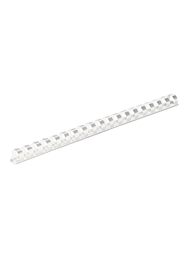 Fellowes 100-Piece Plastic Comb Binding White  - Image 1