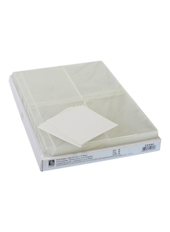 C-Line 50-Piece Photo Holder Set Clear  - Image 1