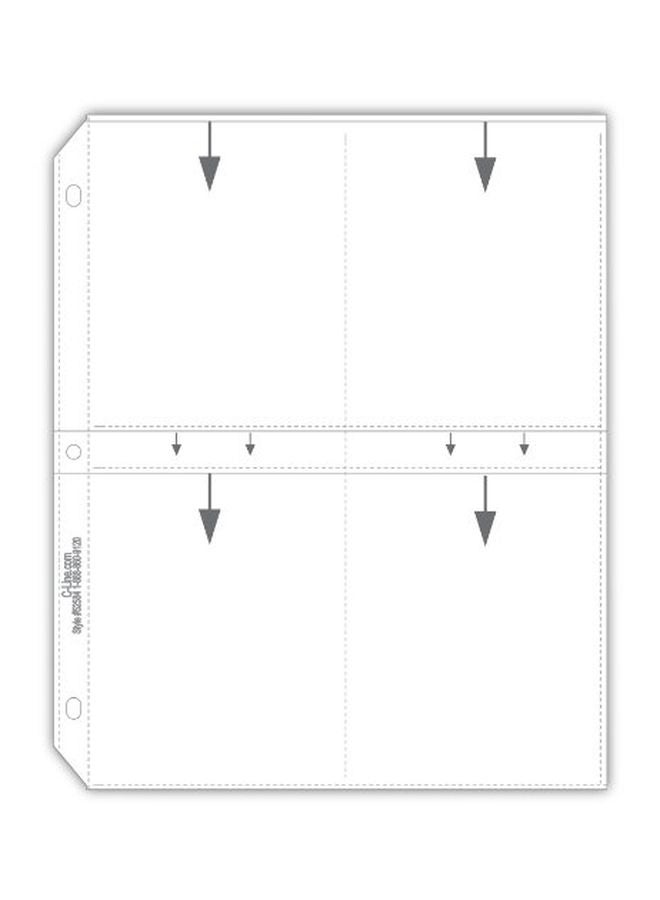 C-Line 50-Piece Photo Holder Set Clear  - Image 3