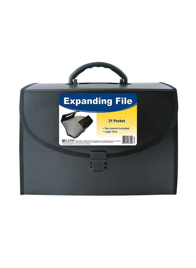 C-Line Expanding File With Handle Black  - Image 1