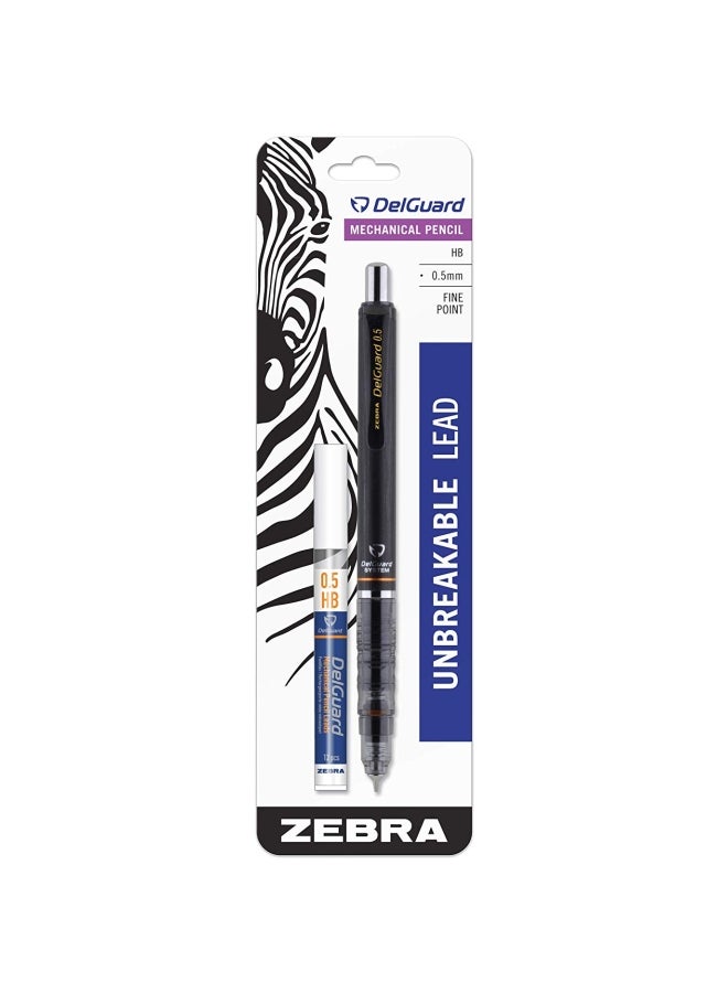 Zebra Pen Delguard Mechanical Pencil With Lead Refill Black - Image 2