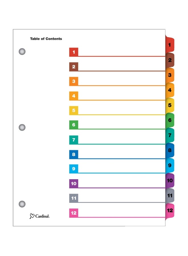 TOPS Business Forms, Inc. - Set Of 1 Index System With Tabs Red/Blue/Green - Image 1