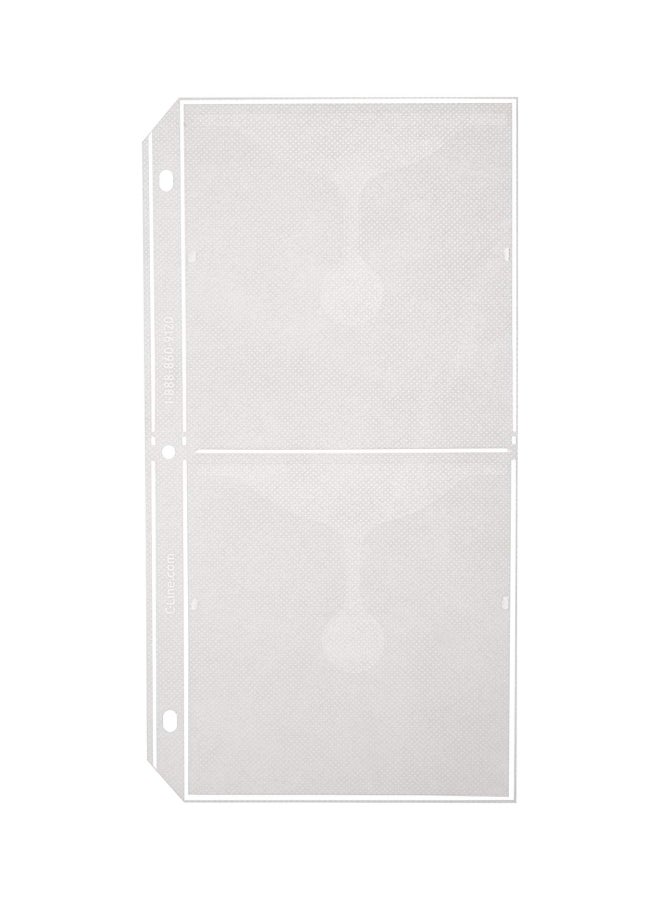 C-Line 10-Piece Deluxe 3-Ring Binder Storage Page Set Clear  - Image 2