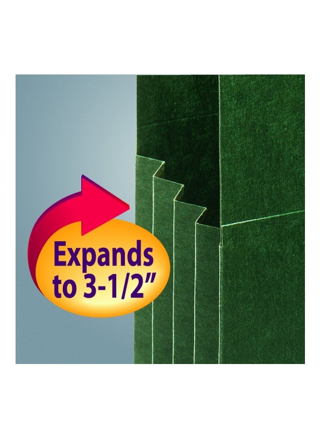 Smead - 10-Piece Hanging Expanding File Folder Green - Image 1