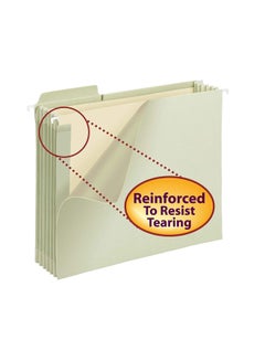 Smead 9-Piece Hanging Expanding File Folder With Built-in Tabs Moss  - Image 3