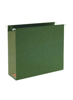 Smead 25-Piece Hanging Box Bottom Expanding File Folder Green  - Image 1