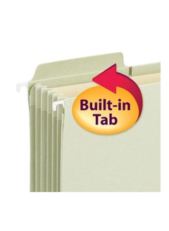 Smead 9-Piece Hanging Expanding File Folder With Built-in Tabs Moss  - Image 2