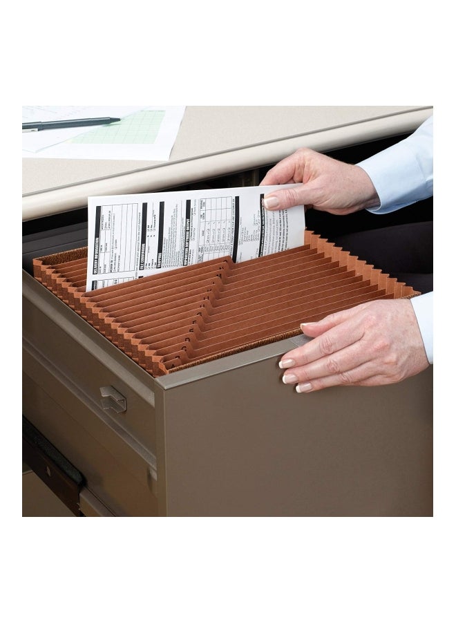 Smead Expanding File With 21 Pockets Brown - Image 3