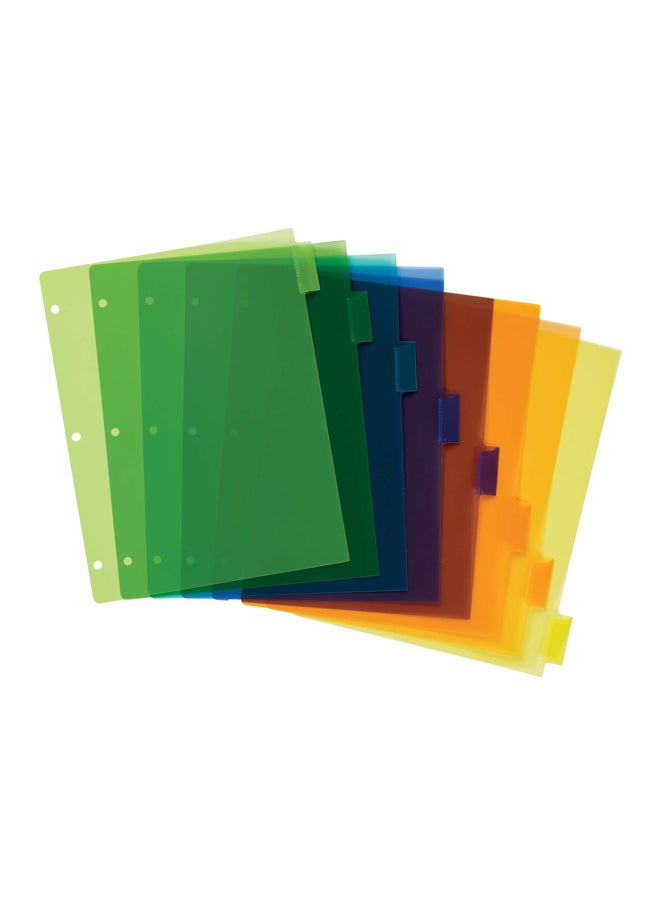 افيري طقم فواصل مجلد بلاستيكي مكون من 3 قطع بـ 8 تبويبات - Image 2