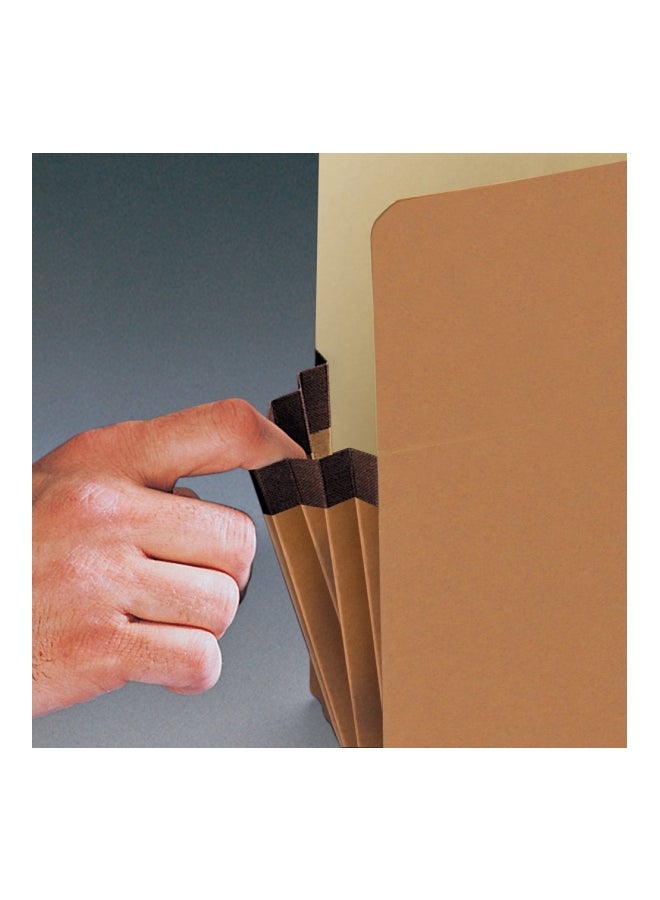 سميد مجموعة مجلدات ملف قابل للتوسع مكون من 25 قطعة بني - Image 2