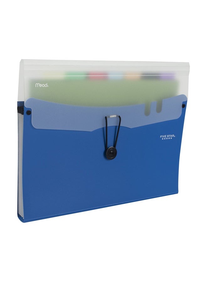 Five Star - 7-Pocket Expandable File Folder Blue - Image 1