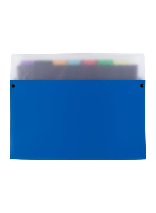 Five Star - 7-Pocket Expandable File Folder Blue - Image 1