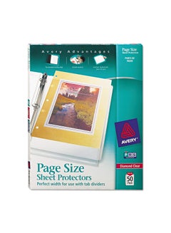 AVERY 50-Piece 3 Hole Punched Sheet Protector Clear  - Image 2