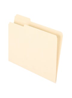 100-Piece Recycled Paper File Folder Beige - v1552750909/N22091228A_1