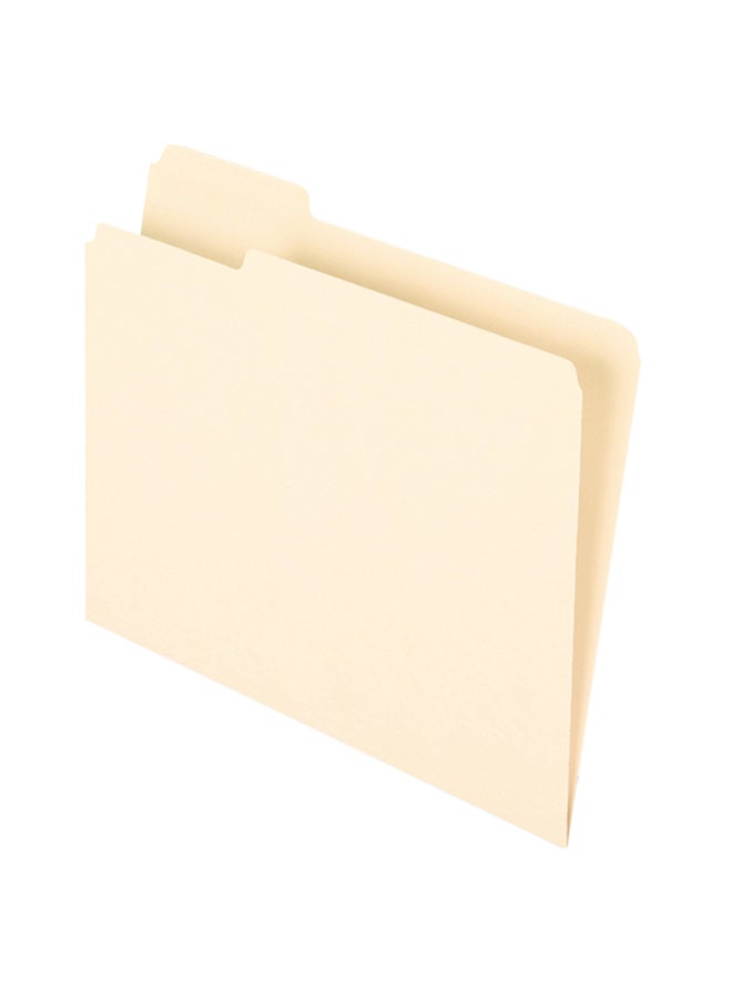 Pendaflex 100-Piece Recycled Paper File Folder Beige