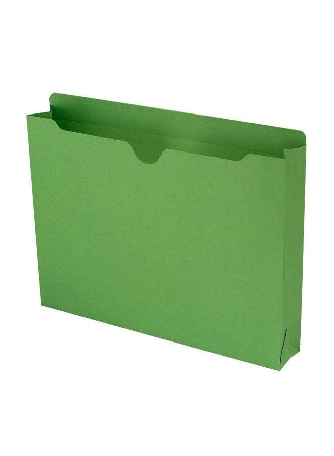 Smead 50-Piece Expansion File Jacket Green