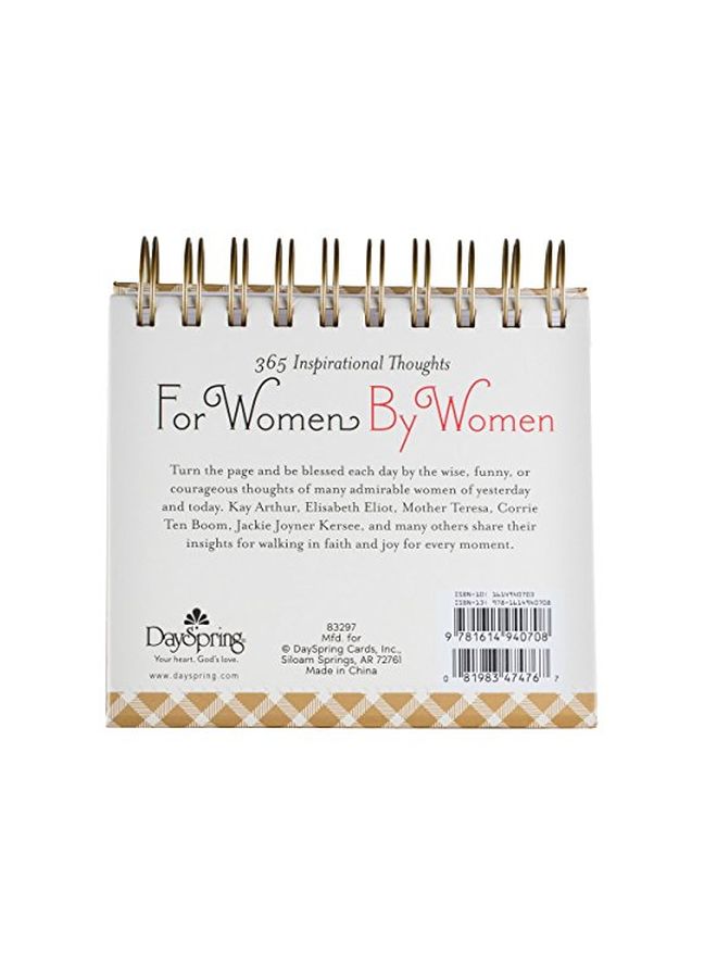 Dayspring - 365 Inspirational Thoughts For Women By Women Themed Desk Calendar Multicolour - Image 1