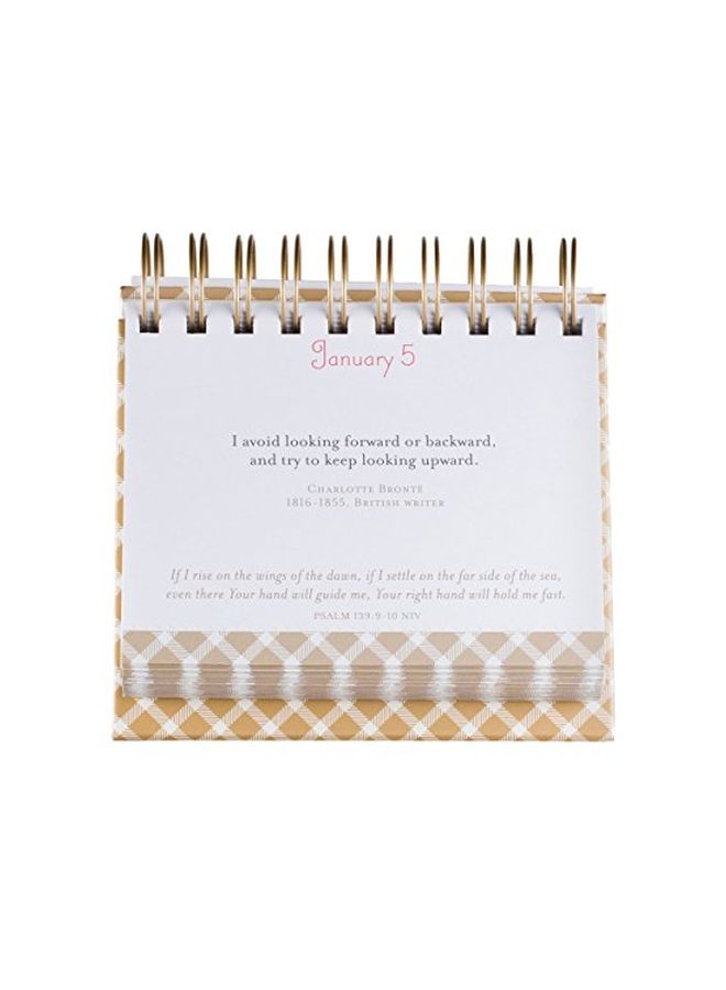 Dayspring - 365 Inspirational Thoughts For Women By Women Themed Desk Calendar Multicolour - Image 1