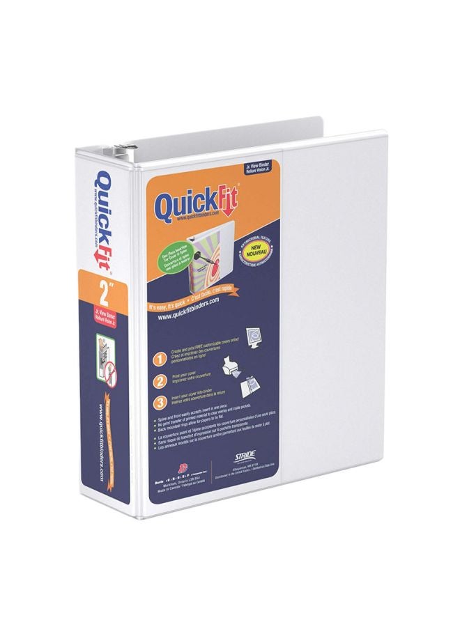QuickFit - Junior View Binder White - Image 1