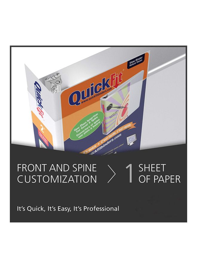 QuickFit - Junior View Binder White - Image 1