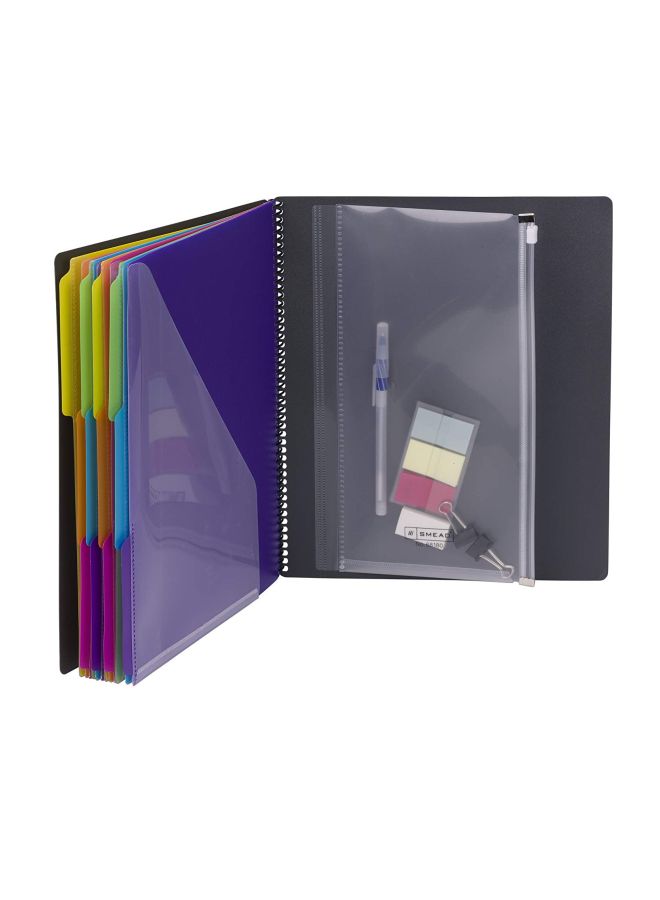 Smead 24-Pocket Poly Project Organizer Grey - Image 2