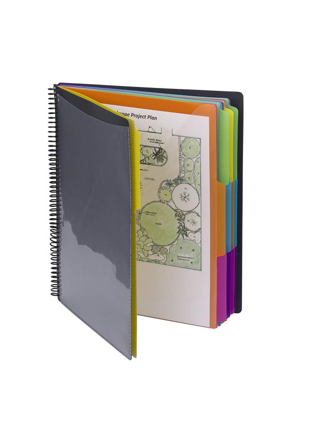 Smead 24-Pocket Poly Project Organizer Grey - Image 3