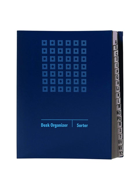 Desk File/Sorter Blue