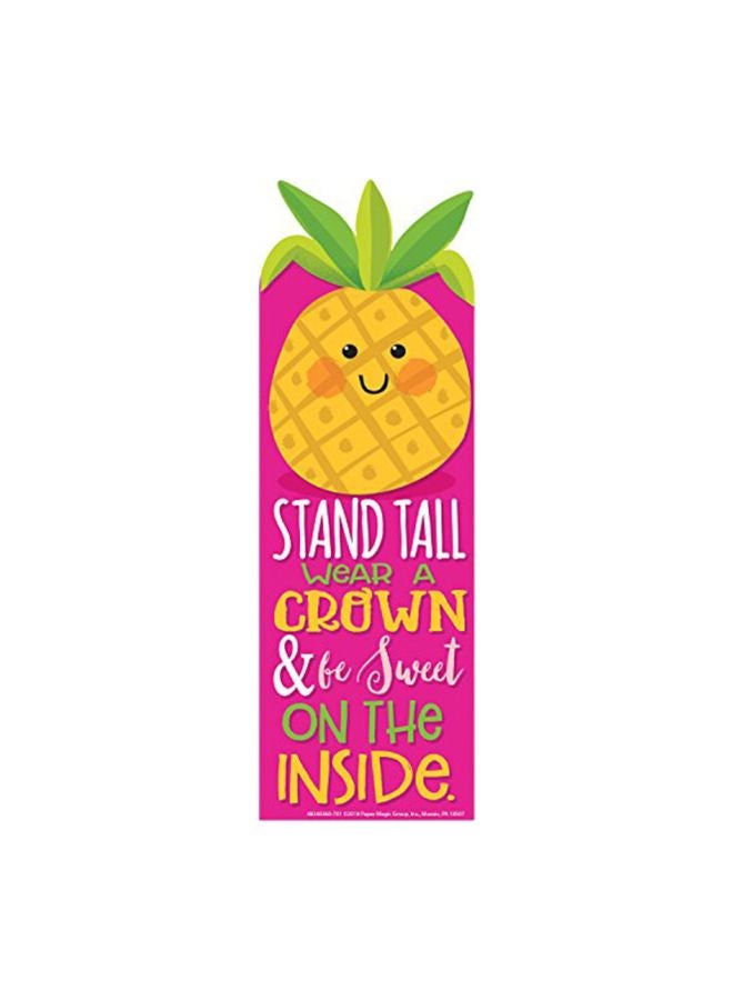 إيوريكا إشارة مرجعية قابلة للخدش والشم معطرة بالأناناس - 24 قطعة وردي/أصفر/أخضر - Image 1