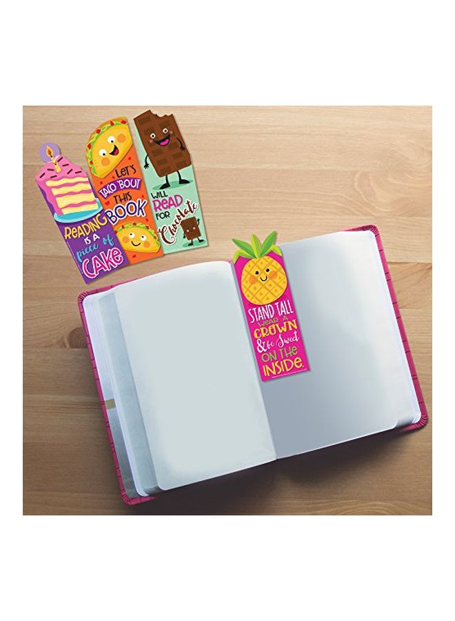 إيوريكا إشارة مرجعية قابلة للخدش والشم معطرة بالأناناس - 24 قطعة وردي/أصفر/أخضر - Image 2