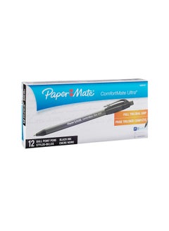 Paper Mate 12-Piece Retractable Ballpoint Pen Black  - Image 1