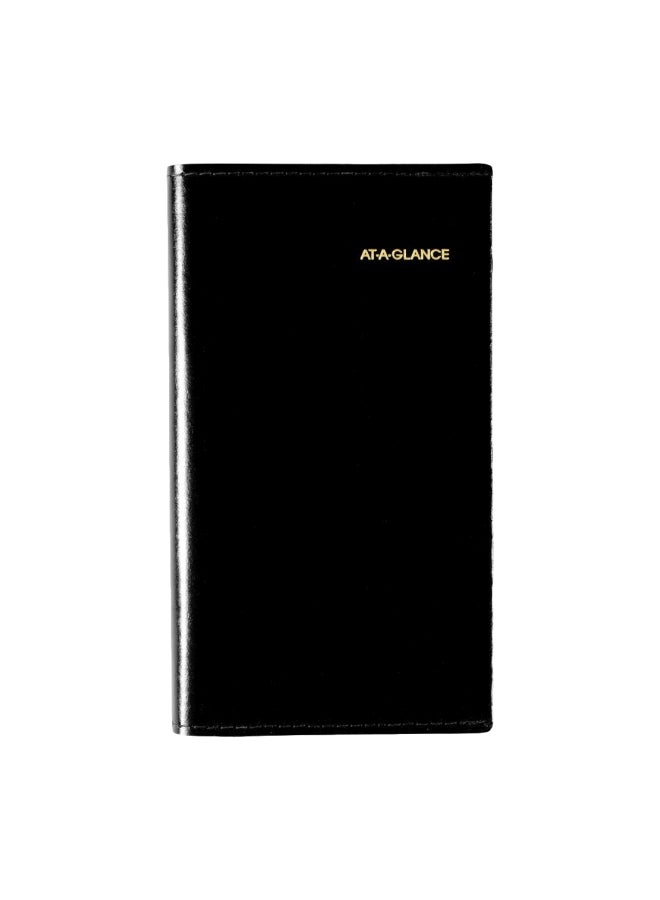 AT-A-GLANCE 2019 Monthly Refillable Planner Pad Black