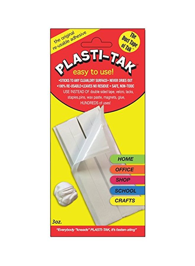 Plasti-Tak - Reusable Adhesive Stick White - Image 1