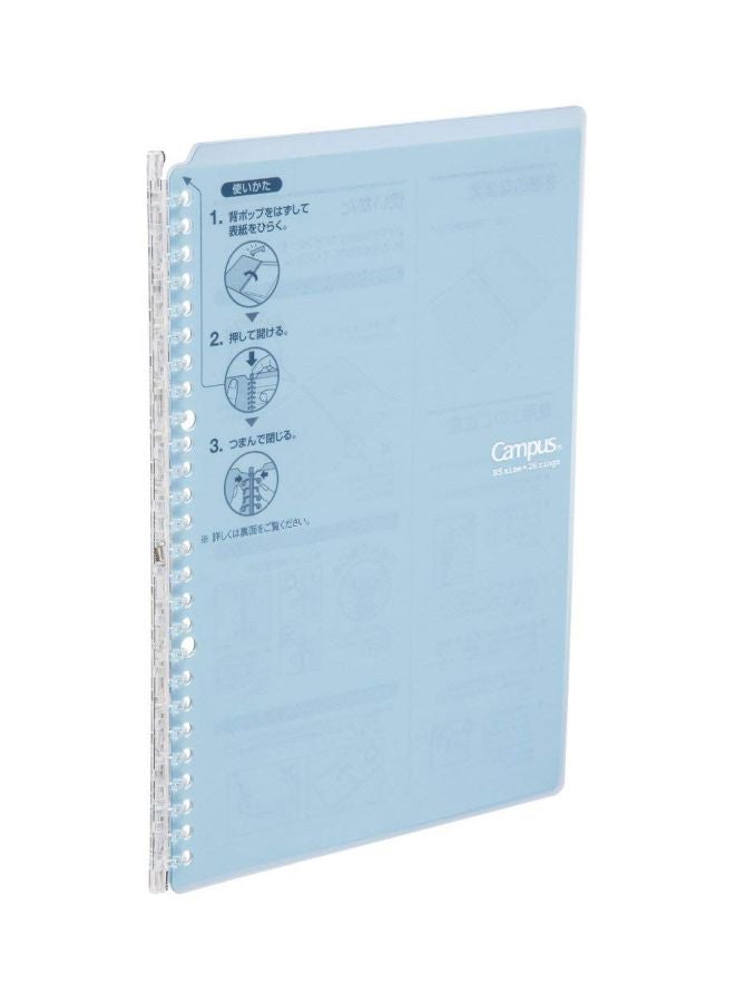 Kokuyo - 26-Ring B5 Campus Smart Ring Binder Light Blue - Image 1