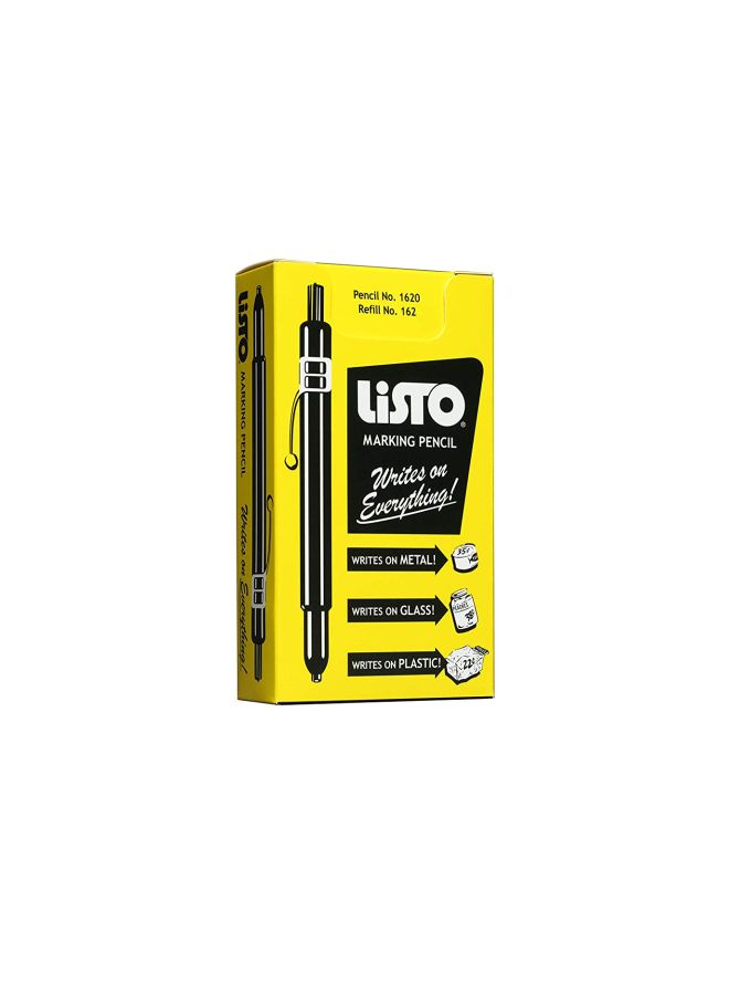 Listo 12-Piece China Markers Black - Image 2