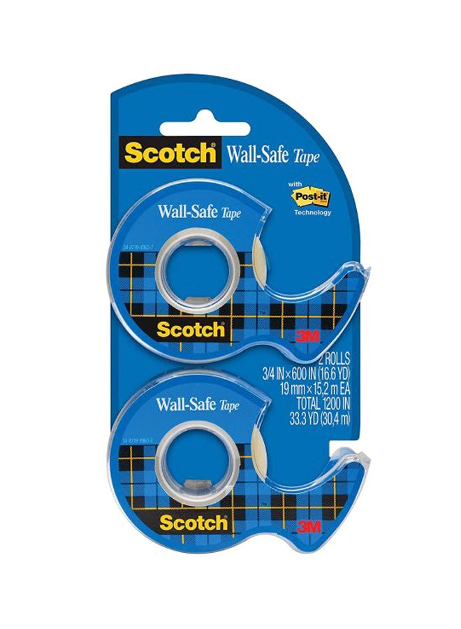 Scotch  2-Piece Wall Safe Tape Blue/White/Yellow - Image 1