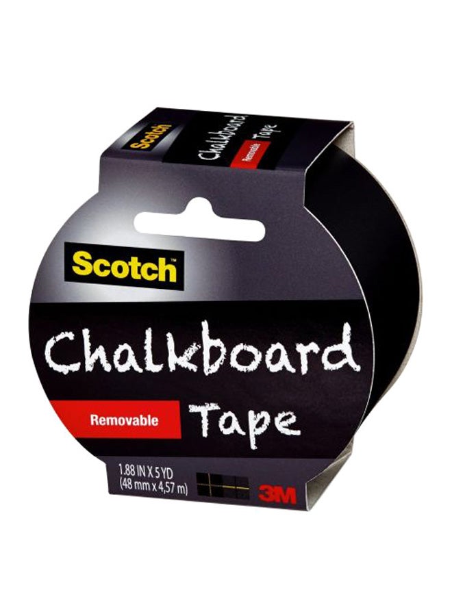 Scotch  Dry Erase Removeable Chalkboard Tape Black/White/Yellow