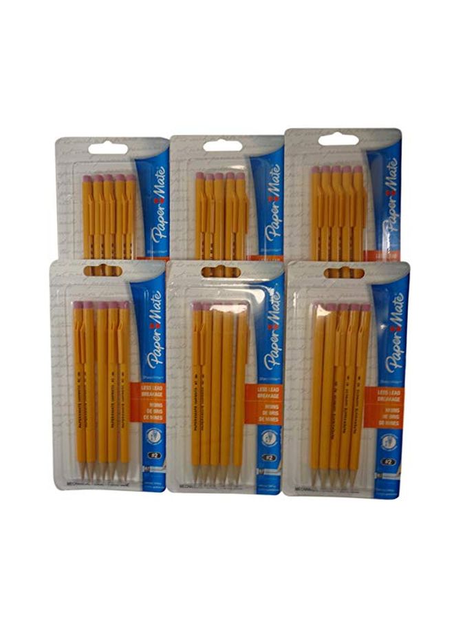 Paper Mate 30-Piece SharpWriter Mechanical Pencil Set Yellow/Pink  - Image 1