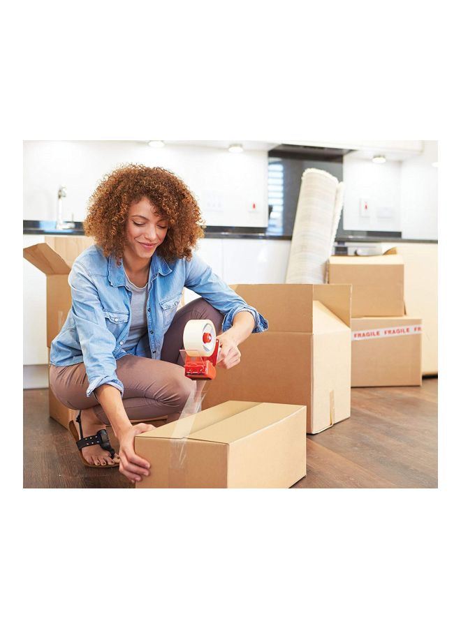 سكوتش شريط لاصق شور ستارت للشحن مع موزع شفاف/ أحمر - Image 3